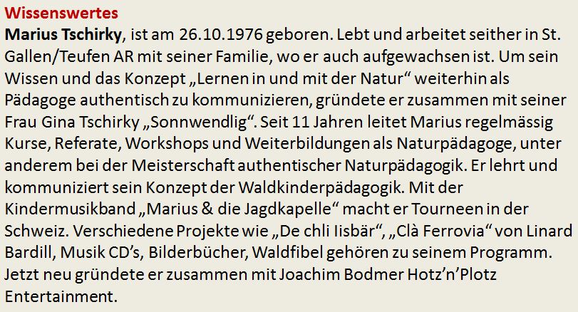 Wissenswertes zur Person Marius Tschirky