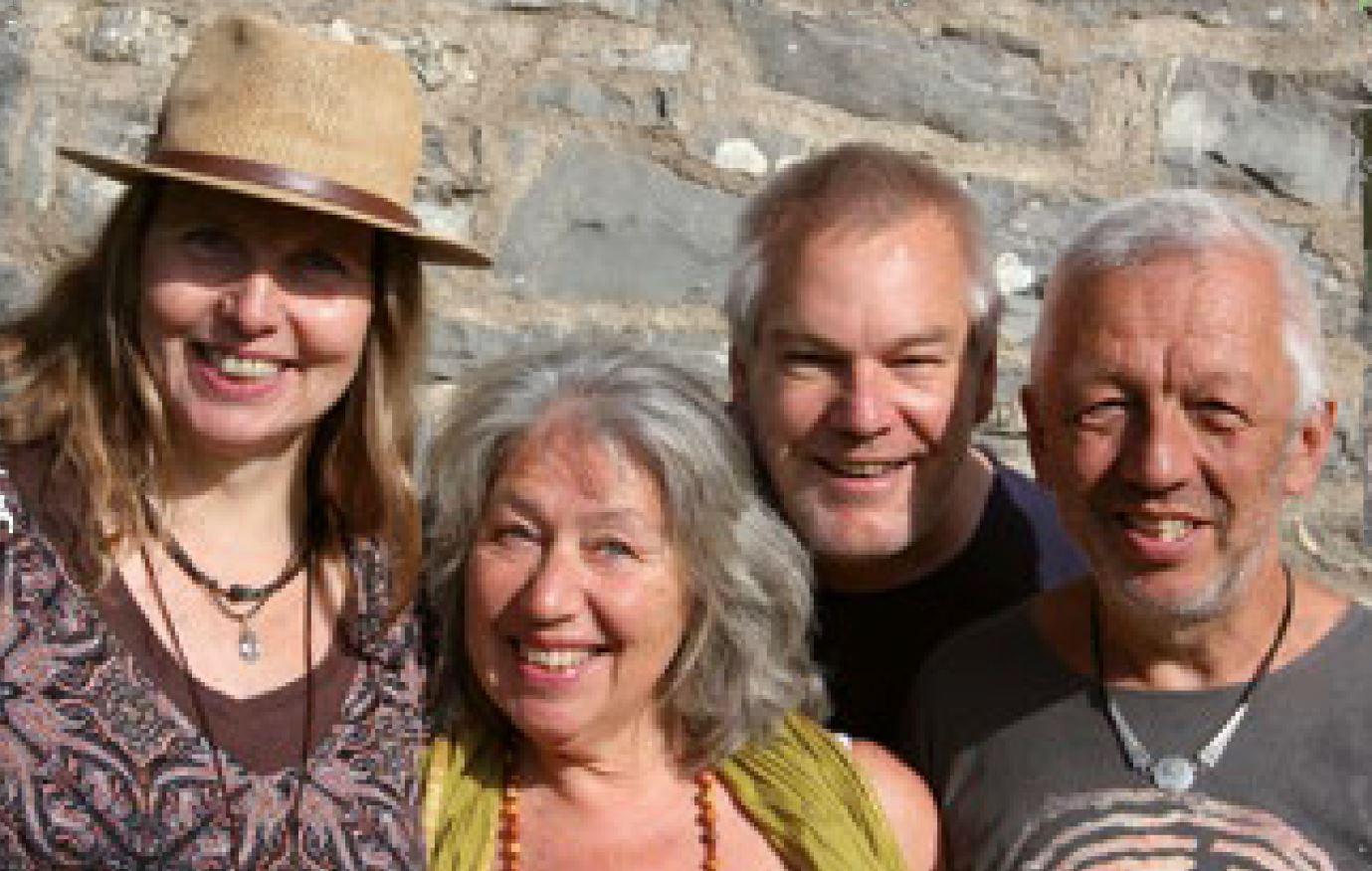 Das Leitungsteam Martina Kimaya Mittrup, Birgid Sarasa Reviol, Heiner Pithan, Geseko von Lüpke