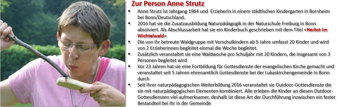 Anne Strutz beim Löffelbrennen