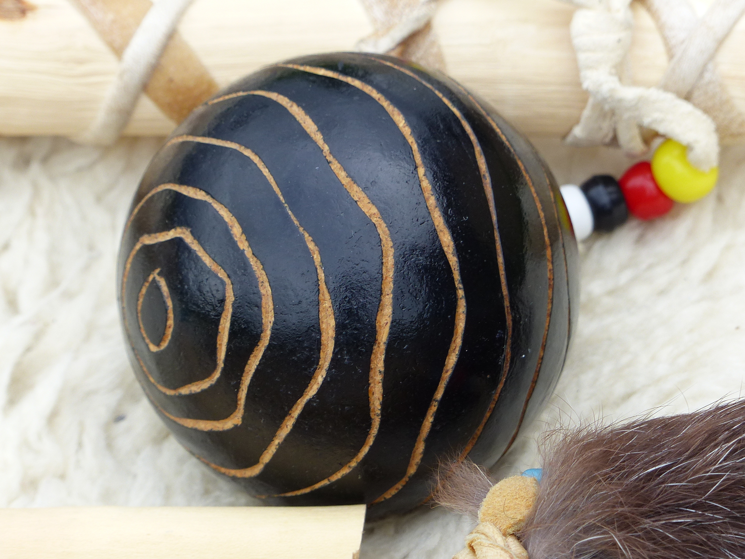 Auch andere Handschmeichler, wie diese Kugel können als Sprechwerkzeug verwendet werden.