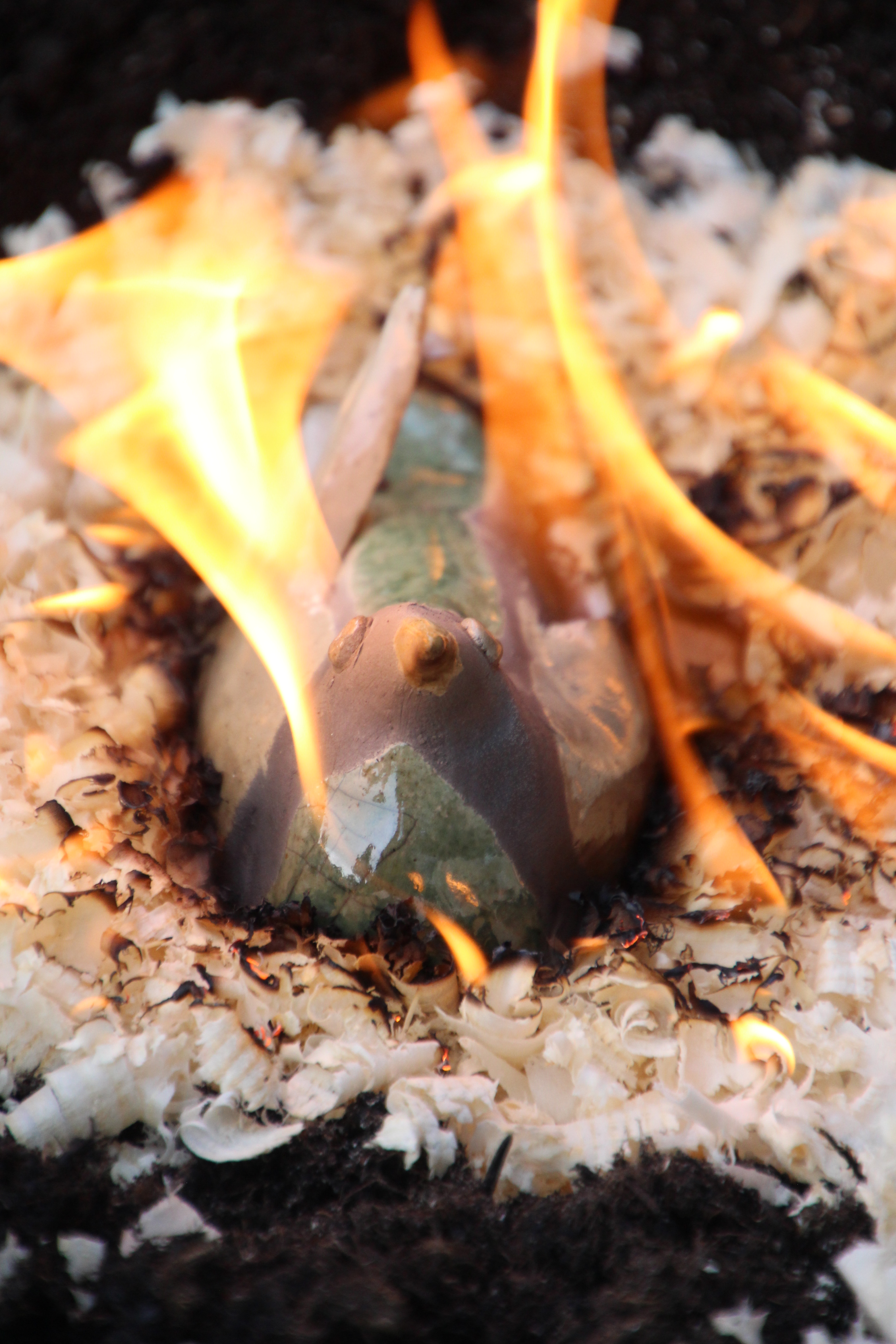 Beim dem Workshop Keramikwerkstatt konnten die Besucher ihren eigenen Tonfeuervogel herstellen