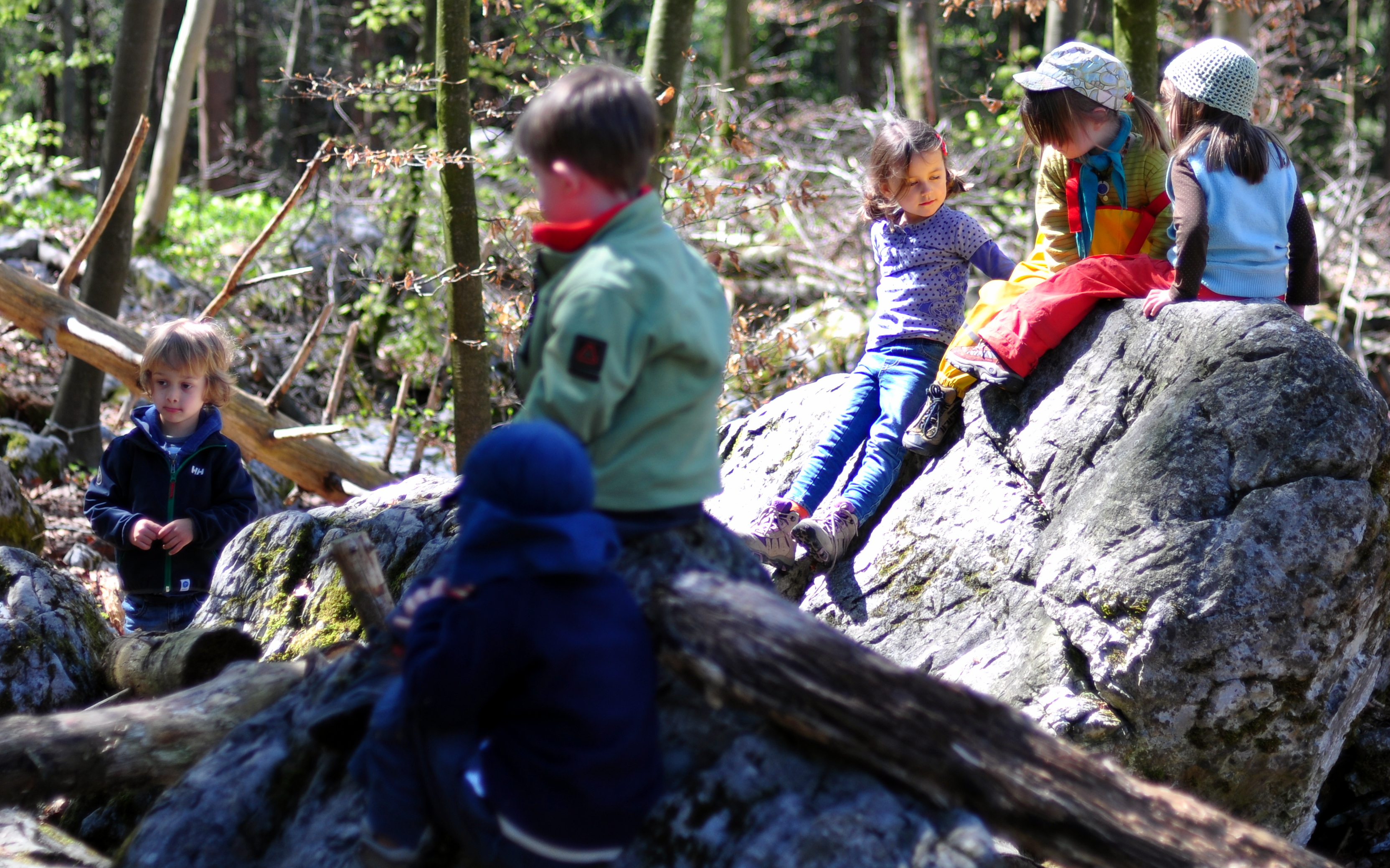 Freies gemeinsames Spiel in der Natur fördert die Vorstellungskraft, Unabhängigkeit und Kreativität der Kinder